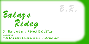 balazs rideg business card